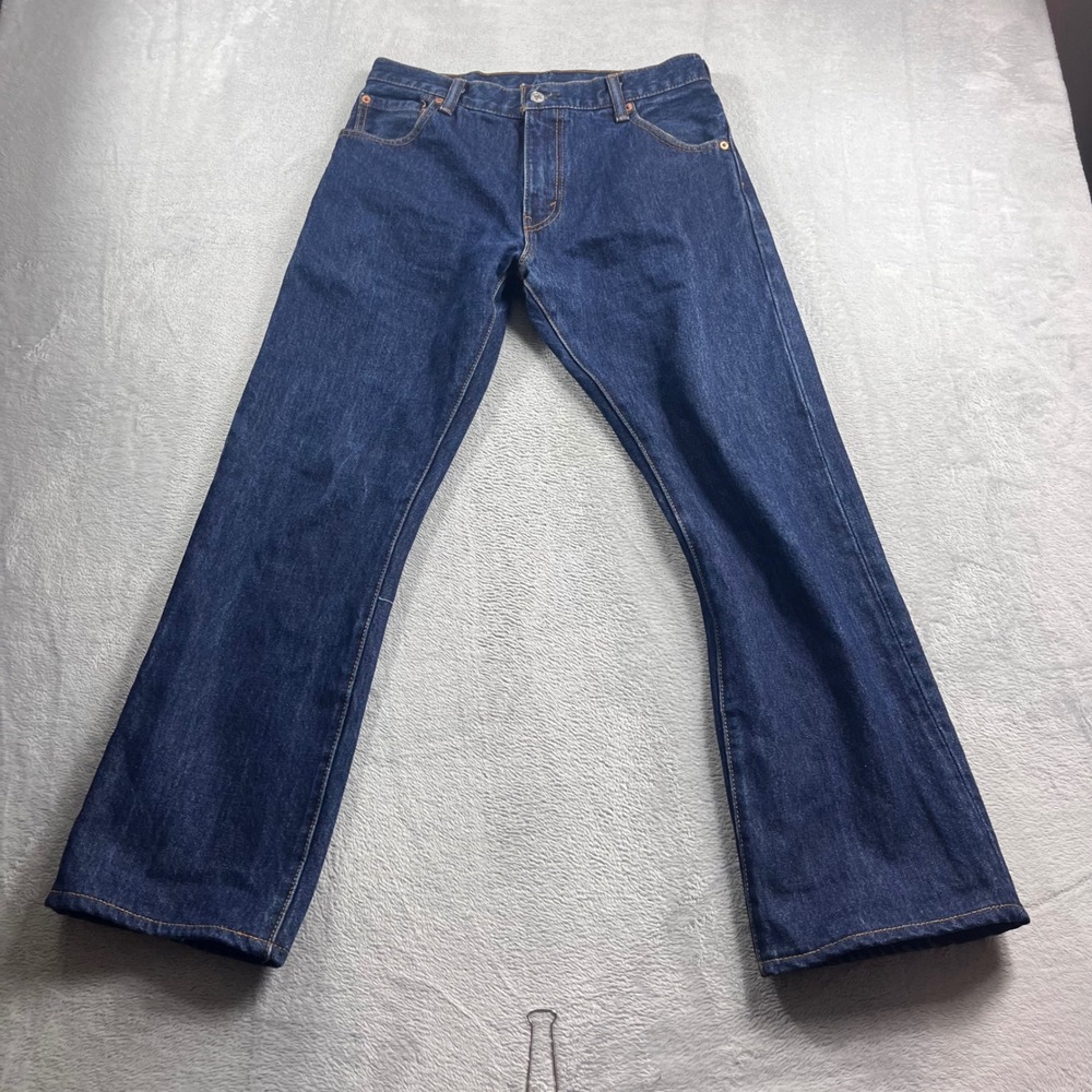 Levis 517 Bootcut‎ Jeans Mens 30x30 Indigo Blue Denim Cotton 00517-0217